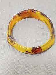 Yellow Butterfly Bangle Bracelet | eBay