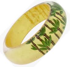 ZSISKA BAMBOO STALK BANGLE WITH 24KT GOLD LEAF INLAY. ASSORTED SIZES AND COLORS | eBay