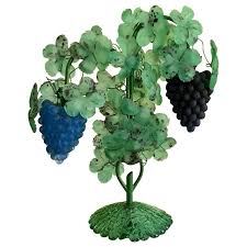 Italian Mid-Century Modern Murano Art Glass Grape and Leaf ...