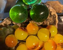 Vintage Alabaster Grapes - Etsy