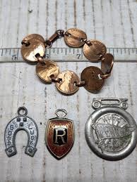 Vintage Bracelet And Necklace Pennants | eBay