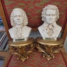Bach and Beethoven Bust Plaque Wall Hangings by Burwood Product, Music Room Decor, 2 Wall Hangings, 1970s Decor - Etsy