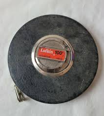 Vintage Lufkin 100ft.Steel Tape Measure HW226 Yellow Clad | eBay