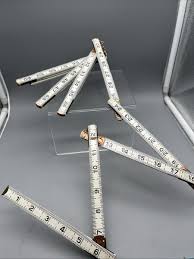 VTG Wood Extension Folding Stick Rulers Made by Oil Joints | eBay