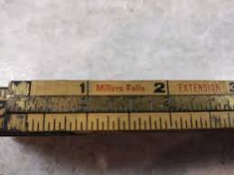 Vtg Miller Falls Folding RULER NO. 160 Extension Ruler 72 ...