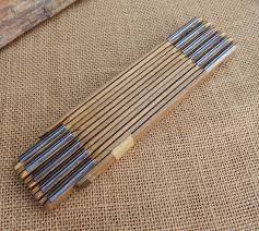 Folding Carpenters Wood Ruler 78" (72" With Brass Slide Out ...