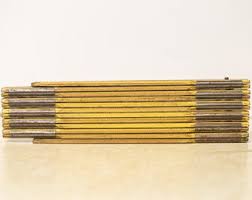 Vintage Lufkin Red End Extension Rule X46 Wood and Metal ...