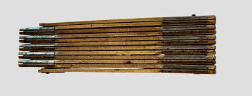 Vintage Accordion Folding Ruler Lufkin Red End Extension ...