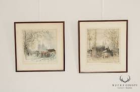 European Street Scene Color Etchings by Franz Xaver Wolf | eBay