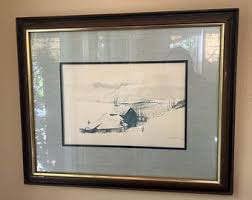 Andrew Wyeth's "the Corner" 1953, Framed Screen Print of Original Dry Brush Painting W/signature, 20.5" X 17.5," Produced by Turner Mfg Co. - Etsy