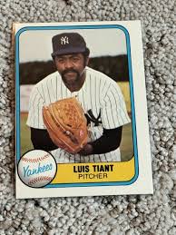 BASEBALL CARD 1981 FLEER ERROR ODDITY MISCUT WRONG BACK LUIS ...