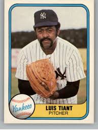 1981 Fleer #82 Luis Tiant VG New York Yankees - Under the ...