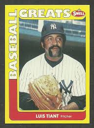 1991 Swell Baseball Greats Luis Tiant New York Yankees #90 ...