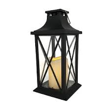 LumaBase Solar-Powered Lantern with LED Candle – Crisscross ...