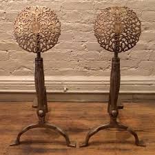 Pair of Andirons Style of Ernest Gimson – cityFoundry