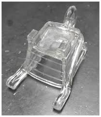 Wheelbarrow Clear Glass Candy Dish Depression. For Sale at ...