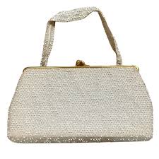 Vintage Beaded Lumured Caviar Beadette Handbag Purse 1960s ...