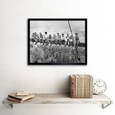 Lunch Atop A Skyscraper New York 1932 Iconic Photo Wall Art Print Framed 12x16 | eBay