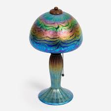 Lundberg Studios "Van Gogh Sunset" Boudoir Lamp sold at auction on 9th November | Circle Auction