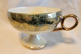Vintage Yamato Green Gold Lustreware Teacup and Saucer T05 | eBay