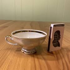 Antique Eschelback lusterware PMK Bavaria Hand Painted tea cup saucer Demitasse | eBay