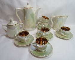 FS STAS Romania Vintage Rare Luster Ware Tea Set Gorgeous VGC | eBay UK