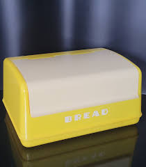 Vintage Yellow Lustro Ware Bread Box Hard to Find Kitchen ...