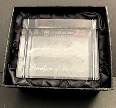 ROYAL CARIBBEAN Freedom Of The Seas Ship 3D Etched Crystal ...