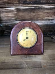 Vintage New Haven Art Deco Electric Clock Leather Co NYC ...