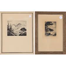 Lyman Byxbe (IL, 1886-1980), Two Etchings (Lot 246 ...