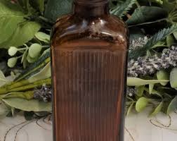 Antique Amber Brown Ribbed Poison Bottle 1930's Owens Illinois,antique Bottle,pharmacy Bottle,bottle Collection - Etsy