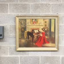 Vintage Antoni Ditlef Print 1960s Retro Size 26x32 Sonata + ...