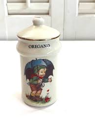 Vintage Spice Container ~ Oregano ~ Hummel Style Ceramic ...