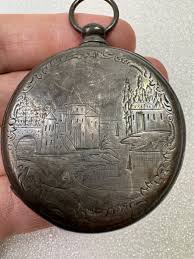 RARE ETCHED M J TOBIAS LIVERPOOL KEY WIND STERLING SILVER ...