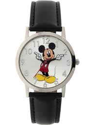 Disney MCKAQ16003 Unisex Classic Mickey Mouse Black Band ...