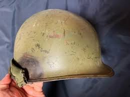 1950s Early Vietnam War McCord M1 Helmet with Green Chinstrap Hardware | eBay