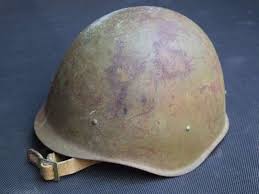 77) Good Original WW2 Era Russian Army SSH 40 Steel Helmet - World War Wonders