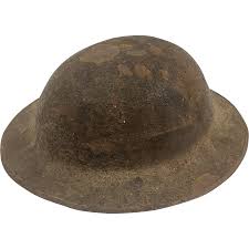 WW1 British Brodie Mark 1 Helmet Worn By 2nd Lieutenant ...