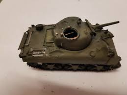 Plastikmodell (gebaut): Panzer amerikanisch + Zubehör (WKII ...