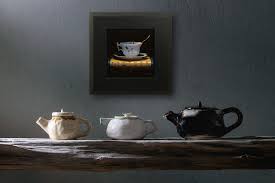 Teacup with Gold Brocade – Jeffrey Hayes