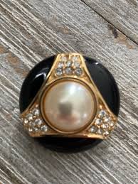 D.s.c/daniel Swarovski Signed Vintage 1980's-90's Round ...