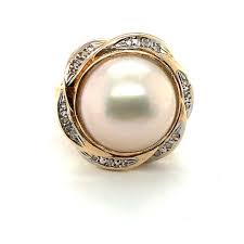 14k Mabe Pearl Ring – LumbeeJewelry.com