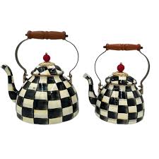 MacKenzie-Childs Courtly Check Tea Kettle