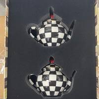 MacKENZIE CHILDS BLACK AND WHITE SALT AND | Mercari