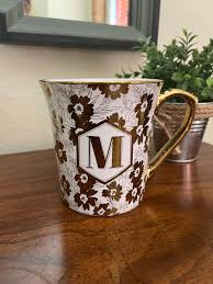 Monogrammed “M” Mug by 10 Strawberry Street|personalized ...
