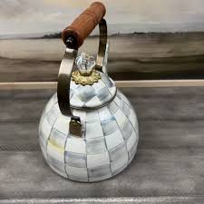 Williams Sonoma MacKenzie-Childs Sterling Check Tea Kettle 3-qt. Read NWOB | eBay