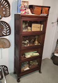Bargain John's Antiques | Antique 3/4 size Mahogany Bookcase - Original finish - Paneled sides - Macey - Bargain John's Antiques