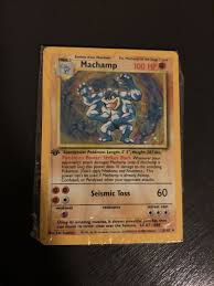First Edition Machamp Pokémon Card Sealed In Original ...