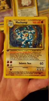 1st Edition POKÉMON MACHAMP HOLO Card - Etsy