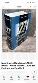 27 Th Ed Machinery's Handbook, Jones, Horton Oberg, Ryffel ...